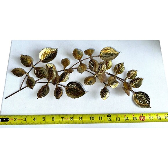 Vintage MCM Brass Copper Metal Flower Wall Art Decor Set of 5 Mid Century Modern - Picture 6 of 13